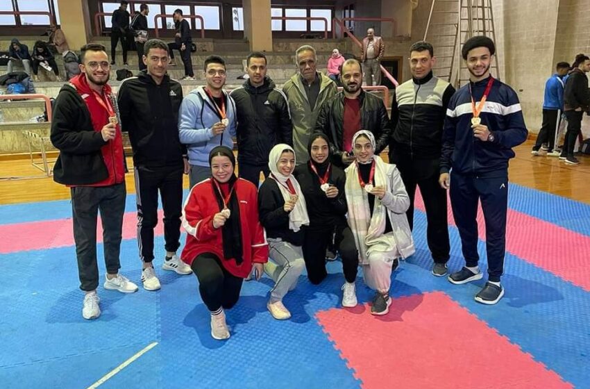  طلاب جامعة الزقازيق يحصدون ٧ ميداليات في بطولة الجامعات للكاراتيه
