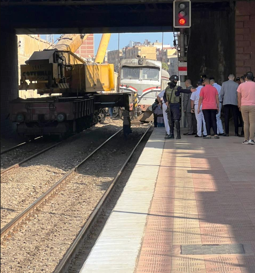  بسب خروج قطار عن القضبان.. توقف القطارات بخط “القاهرة – إسكندرية”