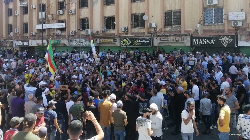  الاحتجاجات تتواصل ضد النظام السوري في السويداء