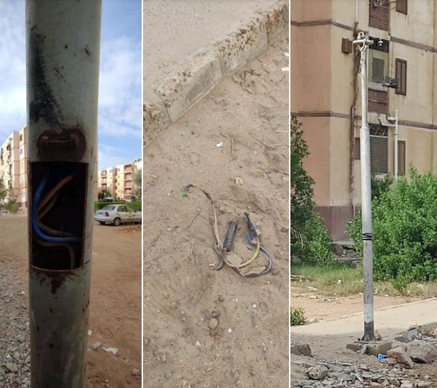 شكوى من تعطل أعمدة إنارة بالمجاورة الـ 47 بالعاشر