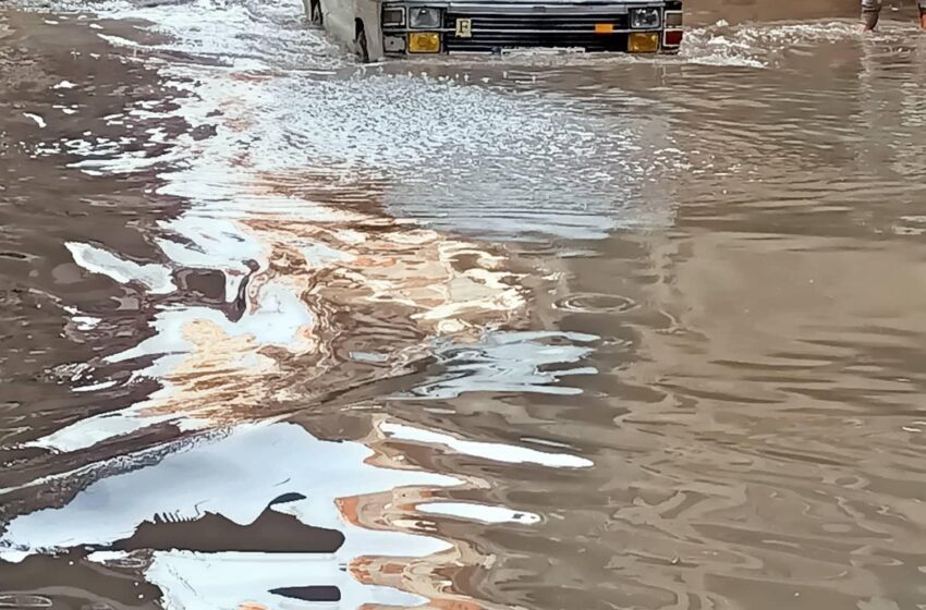  أمطار غزيرة تغرق أحياء وتعطل المرور بالإسكندرية