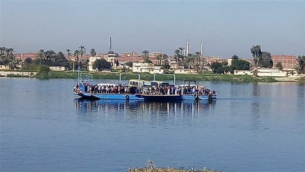  شحوط معدية بنهر النيل على متنها 100 راكب ببني سويف