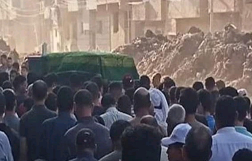 تشييع جنازة أب توفي بعد وفاة ابنته بساعتين في منيا القمح