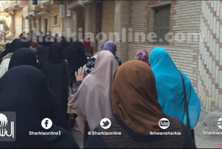  أحرار أبو كبير يحتشدون بمسيرة حاشدة تطالب بإسقاط النظام