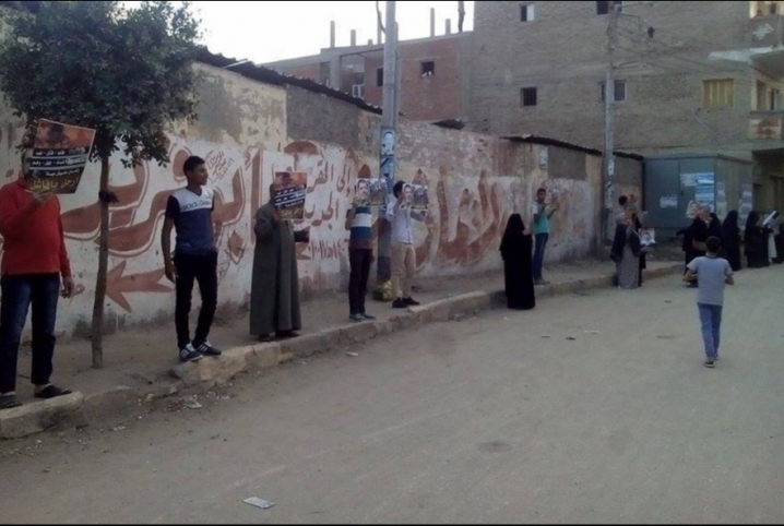  انطلاق مسيرة وسلسلة بشرية لثوار أبوكبير