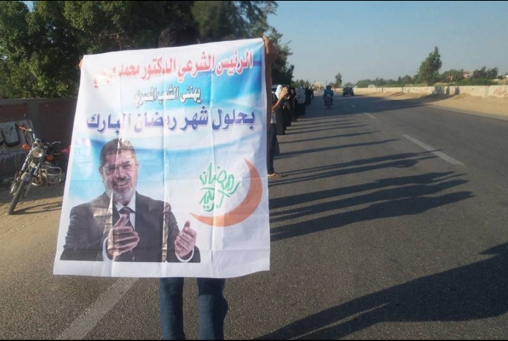  مسيرة لثوار بلبيس على طريق القاهرة الزراعي