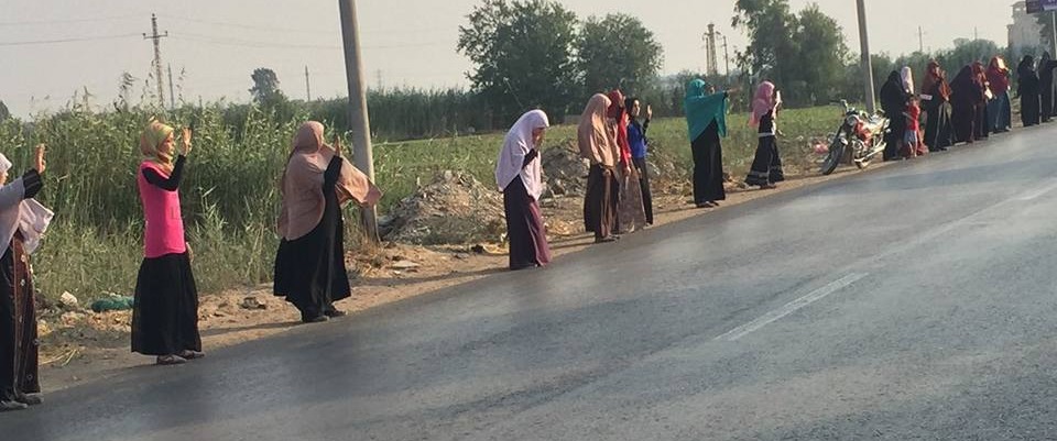  سلاسل بشرية لثوار الزقازيق ضمن أسبوع “أوقفوا المجنون”