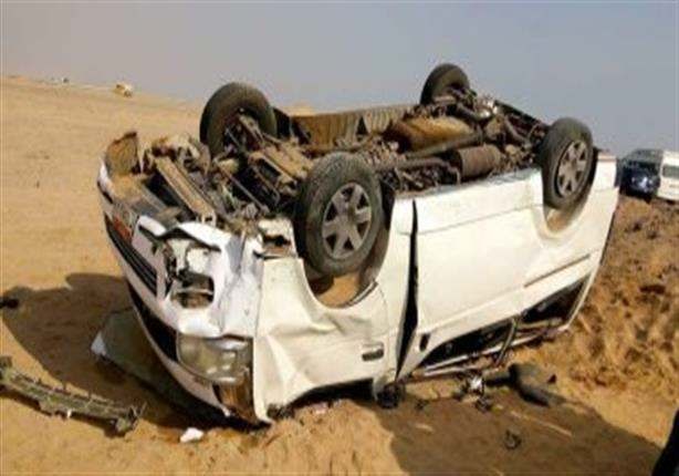  إصابة تسعة أشخاص إثر انقلاب ميكروباص ببلبيس