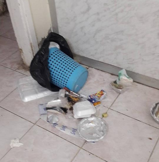  انتشار القمامة والقطط داخل مستشفى أبو كبير