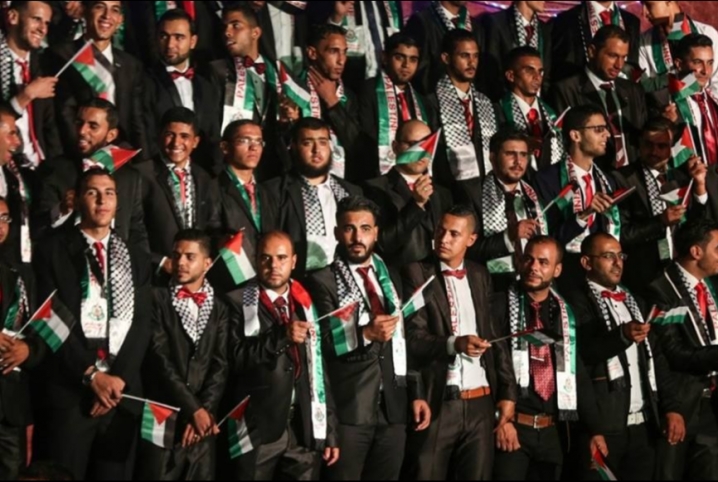  حماس ترعى حفل زواج ٢٠٠ عريس وعروس برفح