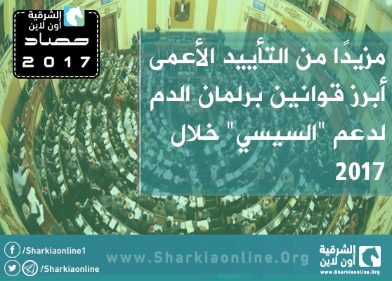  مزيدًا من التأييد الأعمى.. أبرز قوانين برلمان الدم لدعم “السيسي” خلال 2017