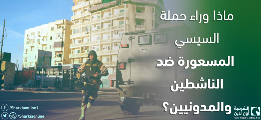  ماذا وراء حملة السيسي المسعورة ضد الناشطين والمدونيين؟