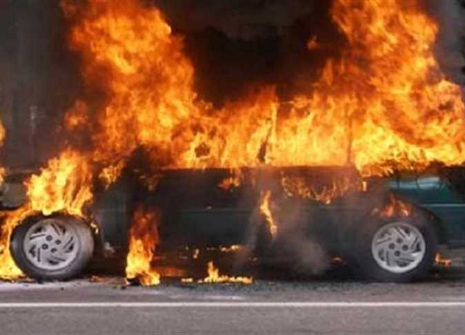  العناية الإلهية تنقذ سائق من الاحتراق بأبوكبير