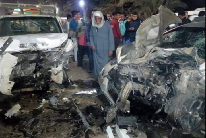  بالصور.. مصرع وإصابة 4 على الأقل في حادث مروري بطريق ههيا – أبوكبير