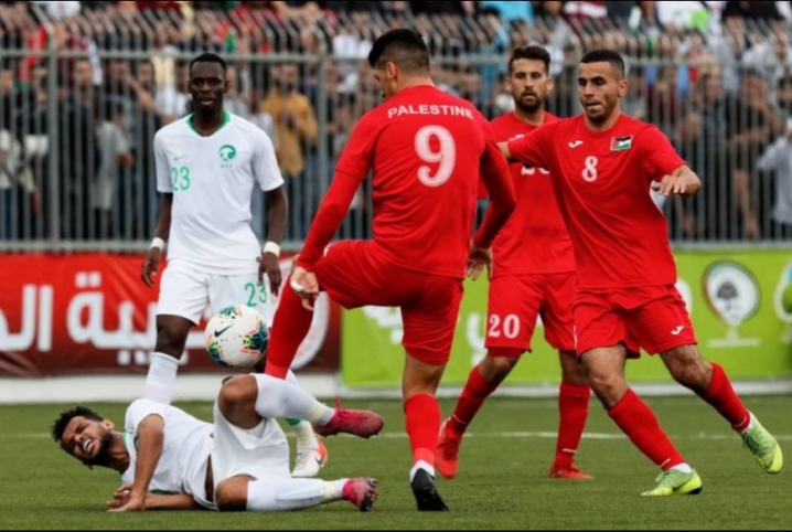  منتخب فلسطين يتعادل مع السعودية في رام الله