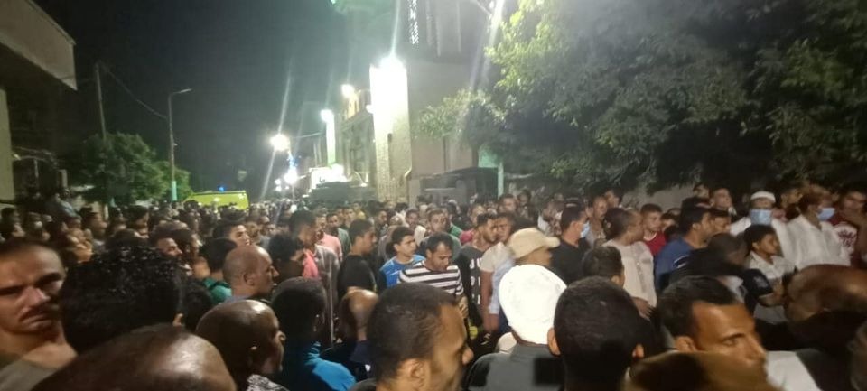  منيا القمح.. تشييع أحد ضحايا انفجار بئر العبد