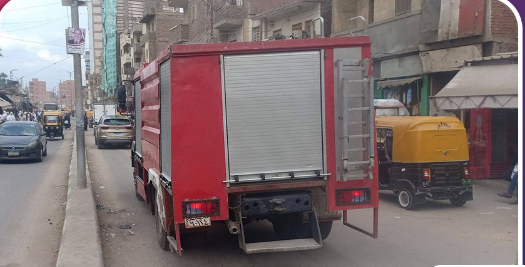  حريق في محل بشارع بني سالم بمدينة بأبوكبير
