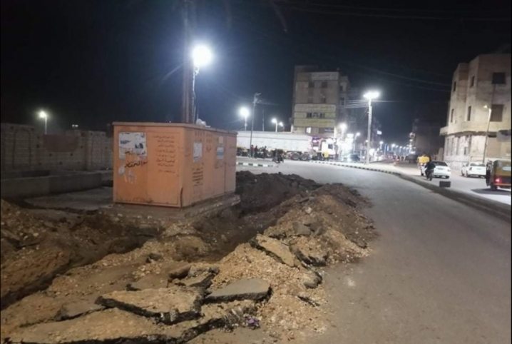  بعد رصفه بأسبوع.. أهالي أبوكبير يشكون تكسير الطريق أمام المحكمة