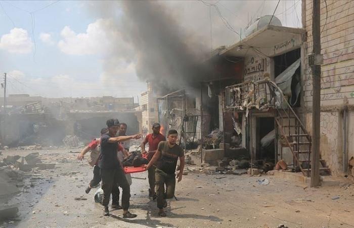  7 قتلى و13 مصابا في غارة للنظام السوري على إدلب