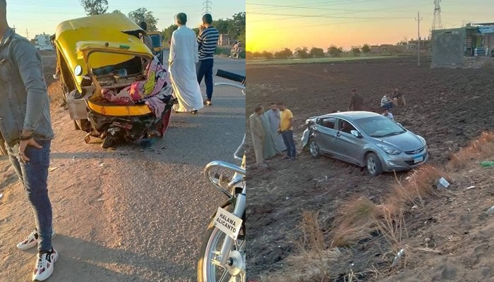  إصابات بحادث تصادم  في الحسينية