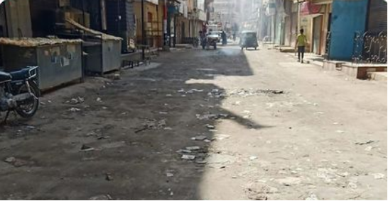 شكوى من تهالك الشارع الرئيسي في مدينة القرين