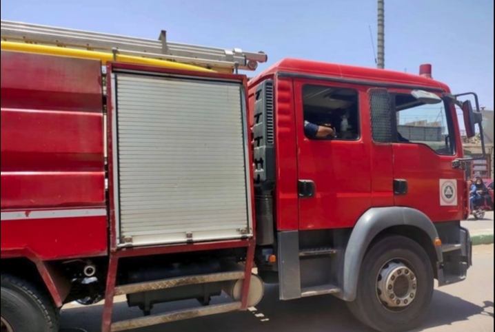  إصابة طبيب باطني وفتاة في حريق عيادة بأبوكبير