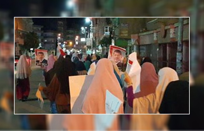  مسيرة ليلية لثوار ديرب نجم تطالب بالإفراج عن المعتقلين