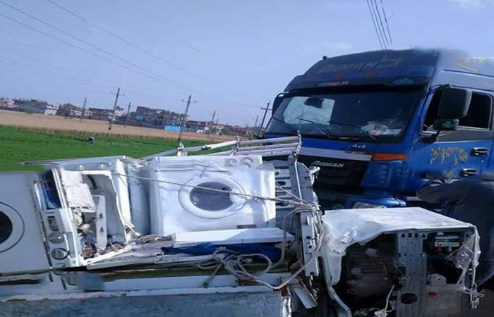  مصرع شخص وإصابة 4 في حادث تصادم ببلبيس