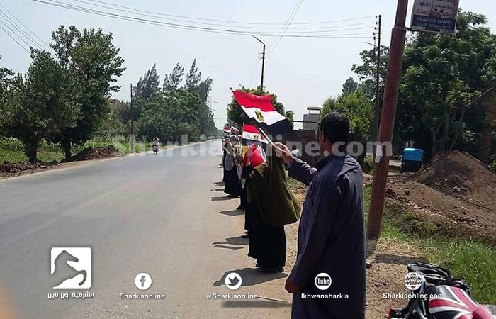  ثوار “بركة السبع” بالمنوفية يتظاهرون في ذكري نكسة 30 يونيو