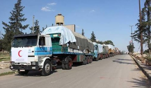  بدء دخول المساعدات إلى حلب بعد فك الحصار