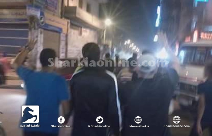  الزقازيق .. مسيرة لشباب ضد الانقلاب من ميدان المحطة