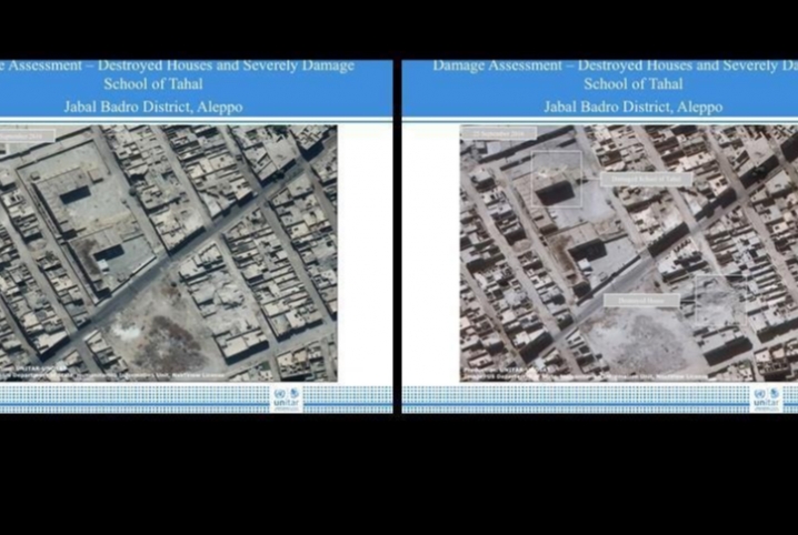  الأمم المتحدة تنشر صور الدمار في جنوب حلب