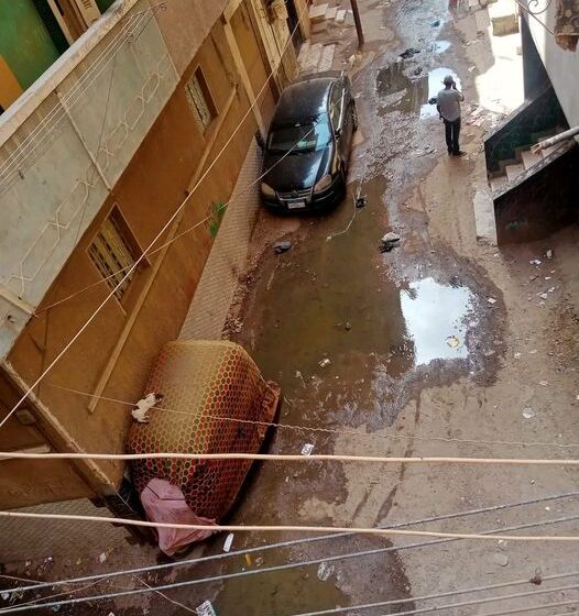  طفح مياه الصرف بشارع الخطيب في الزقازيق