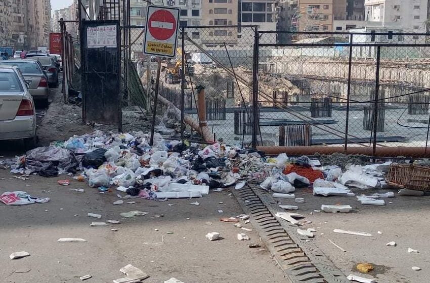  شكاوى من تكدس القمامة في شارع “المصرية بلازا” بالزقازيق
