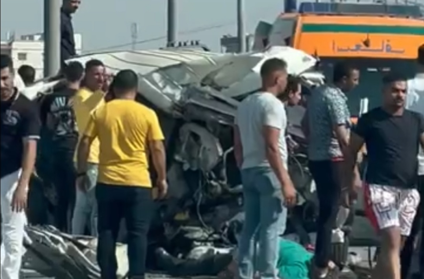  مصرع وإصابة 14 شخصًا في حادث تصادم مروع ببلبيس