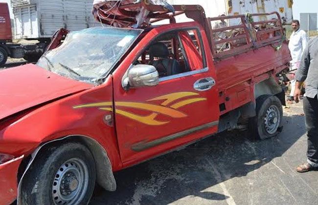  إصابة شخصين بحادث في كفر صقر