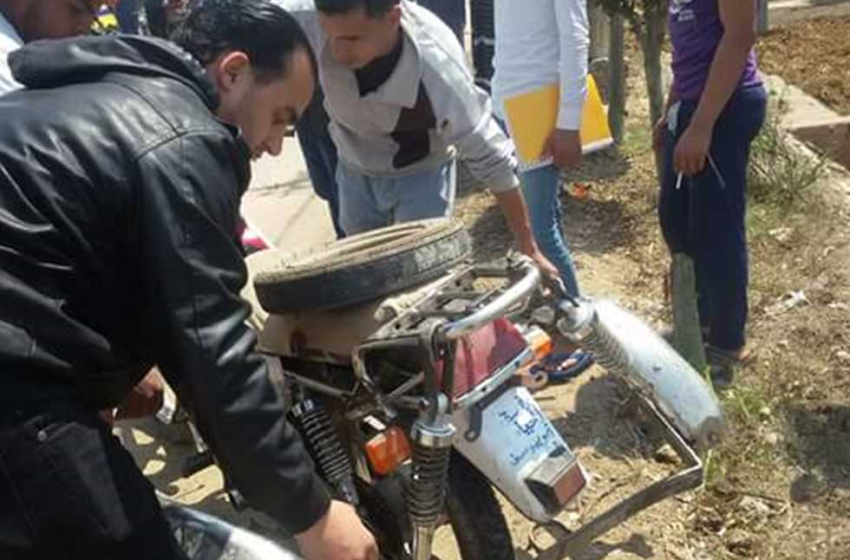 إصابة 4 شباب في حادث تصادم بكفر صقر