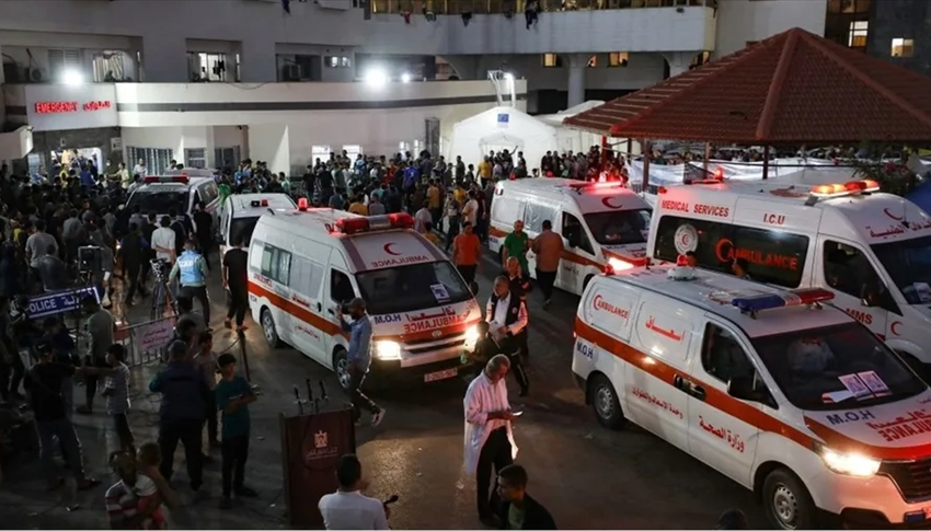  قصف إسرائيلي للطابق العلوي لأحد مباني مستشفى الشفاء