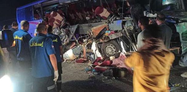  مصرع 7 أشخاص وإصابة 21 آخرين في حادث بمحافظة المنيا